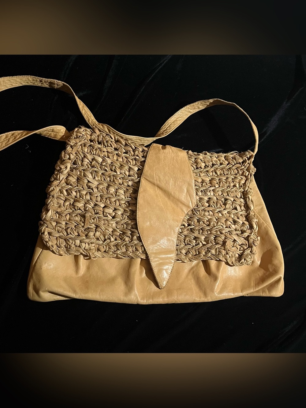 Susan Riedweg Handmade Mixed-Media BOHO Shoulder Crossbody Bag